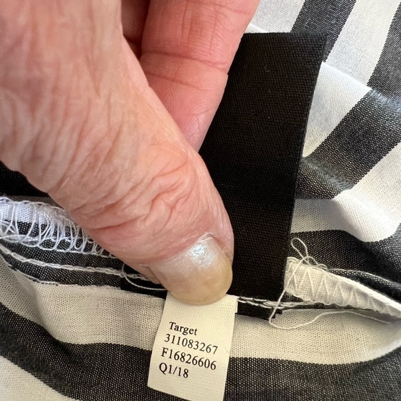 Who What Wear Stripe Long with Tie Belt Dress Pockets - Picture 10 of 11